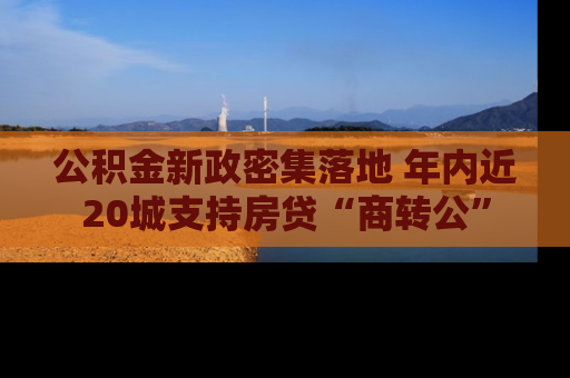 公积金新政密集落地 年内近20城支持房贷“商转公”