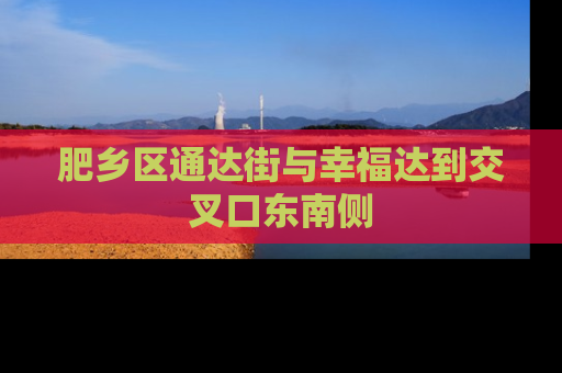 肥乡区通达街与幸福达到交叉口东南侧