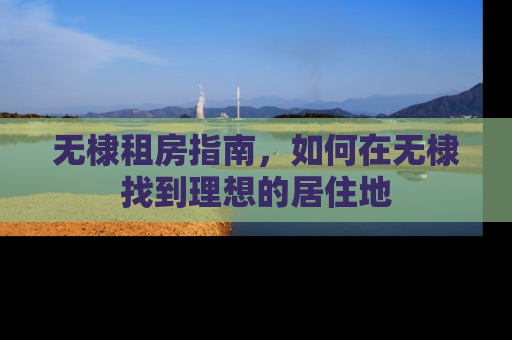 无棣租房指南，如何在无棣找到理想的居住地