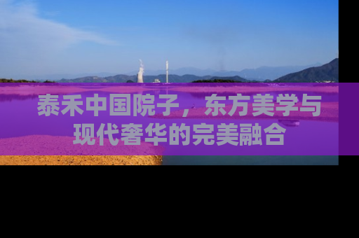 泰禾中国院子，东方美学与现代奢华的完美融合