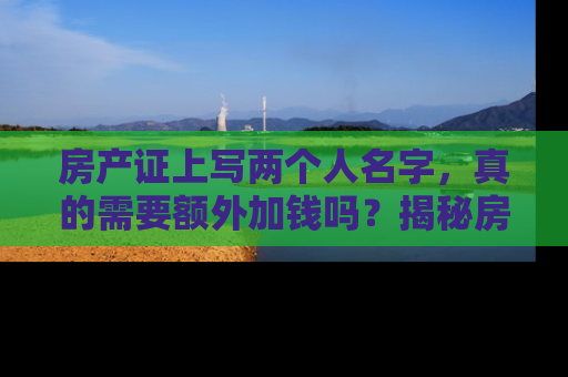 房产证上写两个人名字，真的需要额外加钱吗？揭秘房产共有权的真相